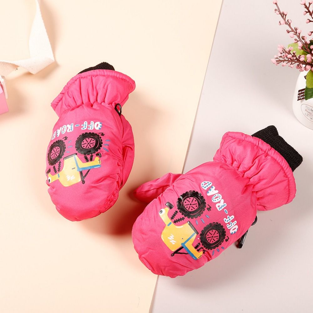Ski Glove Waterproof - Sneeuwman Kinderen Sneeuwhandschoenen Leeftijd 2 Tot